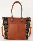 American Darling Tote Hand Tooled Hair On Genuine Leather Women Bag Western Handbag Purse