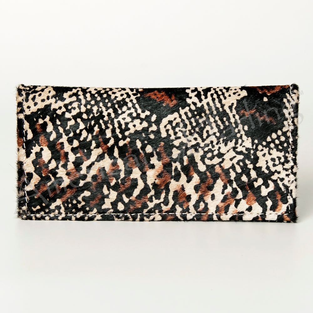 Hair On Genuine Leather Wallet For Women Western Style Purse