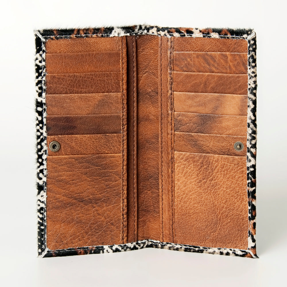 Hair On Genuine Leather Wallet For Women Western Style Purse