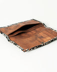 Hair On Genuine Leather Wallet For Women Western Style Purse