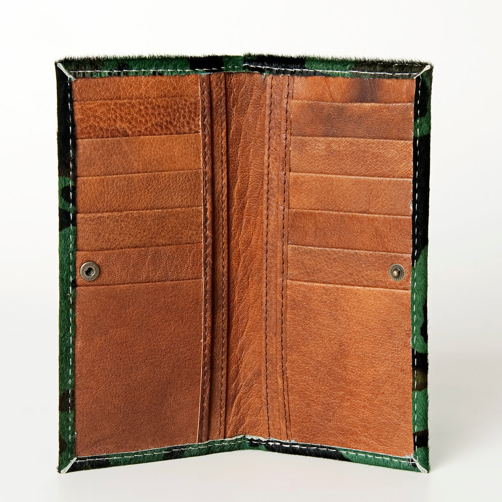 Hair On Genuine Leather Wallet For Women Western Style Purse