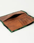 Hair On Genuine Leather Wallet For Women Western Style Purse