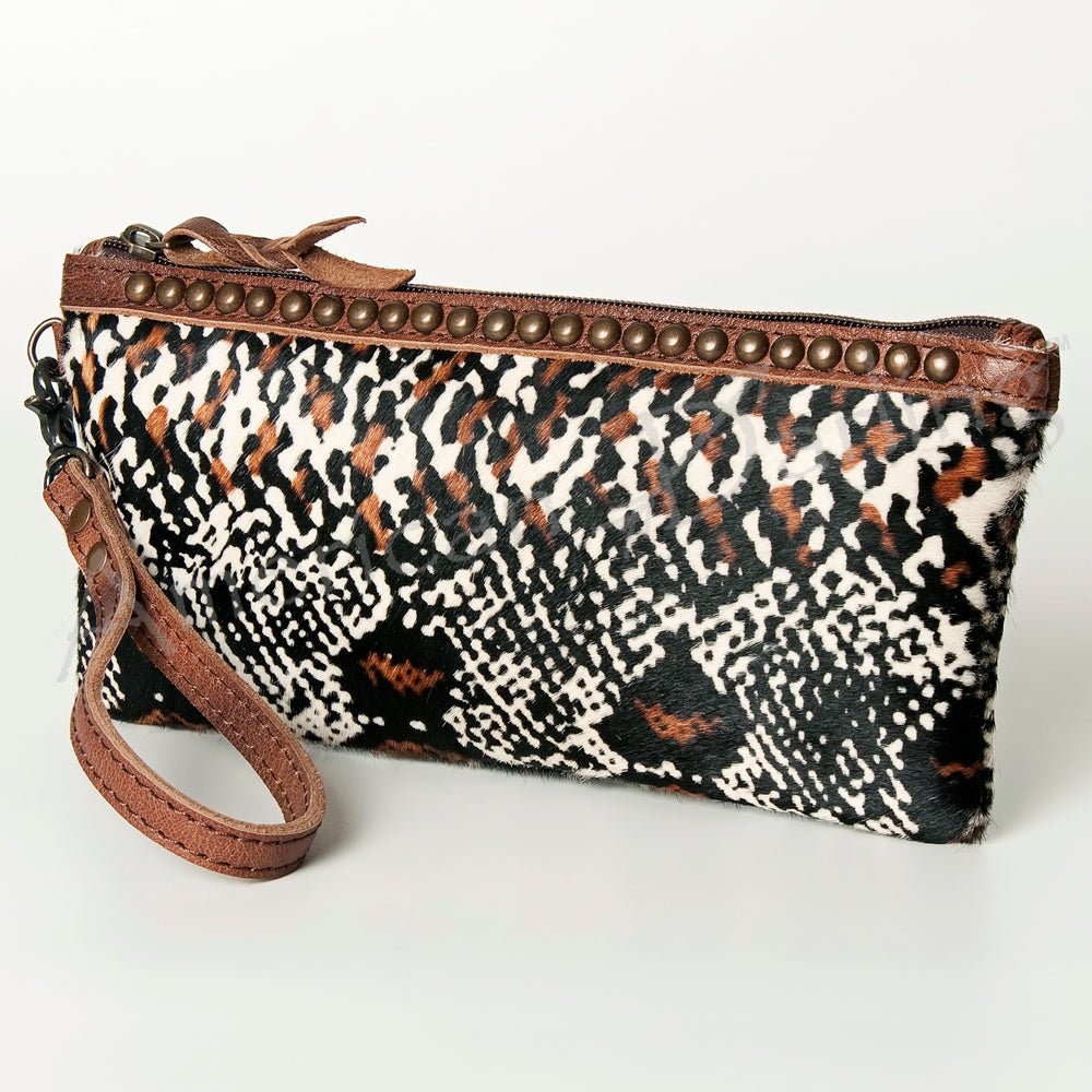 American Darling Wristlet Genuine Leather Women Bag W. Handbag Purse –