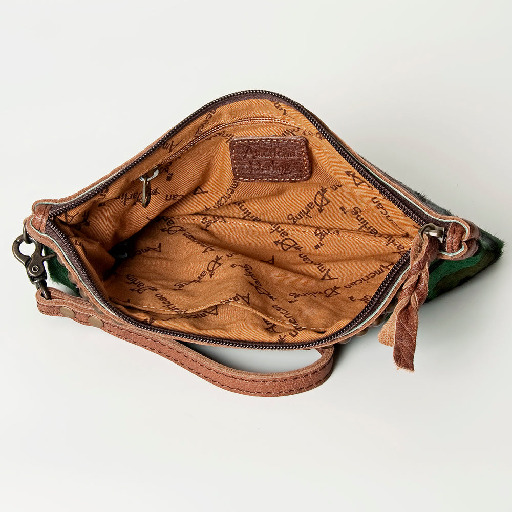 American Darling Wristlet Hair on Genuine Leather Western Women Bag | Handbag Purse | Women Wristlet | Wristlet Wristlet | Travel Wristlet | Leather Wristlet | Clutch Wristlet