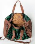 American Darling ADBGS174B Duffel Hair On Genuine Leather women bag western handbag purse