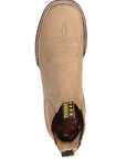 El General Square Toe Ankle Boot in Nobuck Sand