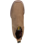 El General Square Toe Ankle Boot in Nobuck Brown