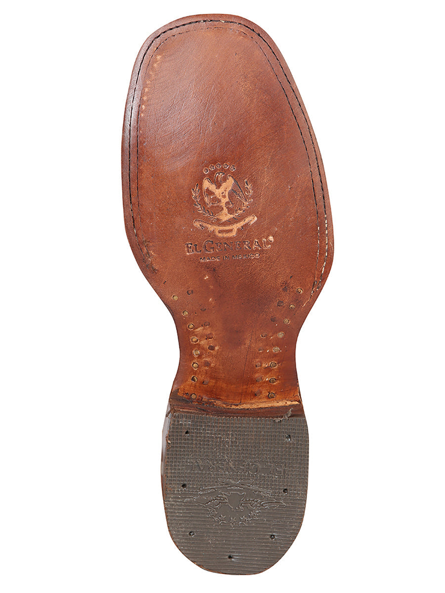 El General Square Toe Ankle Boot in Vintage Gold