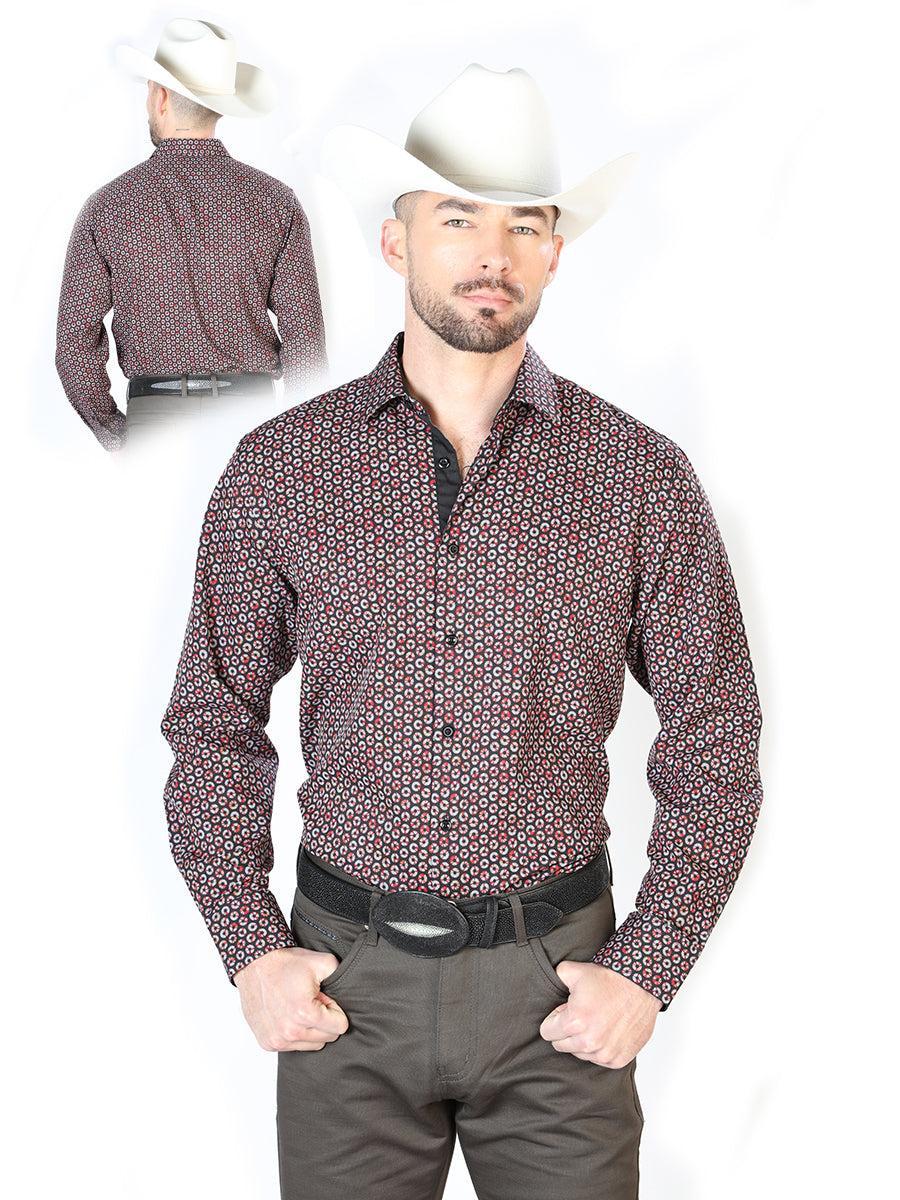Black And Red Long Sleeve Shirt