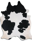 Premium Handcrafted Cowhide Rug With Hair On Leather Finish For Contemporary Living
