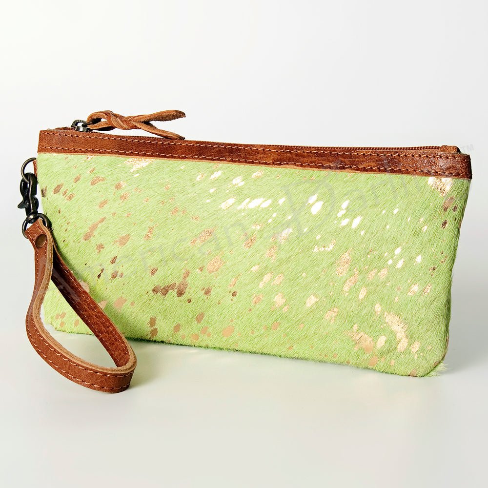 American Darling Wristlet Genuine Leather Women Bag W. Handbag Purse –