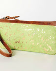 American Darling Wristlet Genuine Leather Women Bag W. Handbag Purse –