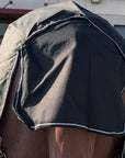 Hilason 1200D Turnout Light Winter Waterproof Rain Sheet Horse Sheet Black