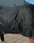 Hilason 600D Winter Waterproof Pony Horse Turnout Blanket Black