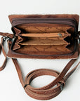 American Darling Organizer Saddle Blanket Genuine Leather Western Women Bag Handbag Purse | for Cute Travel