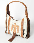 Hobo Hair On Saddle Blanket Genuine Leather Western Bag For Women