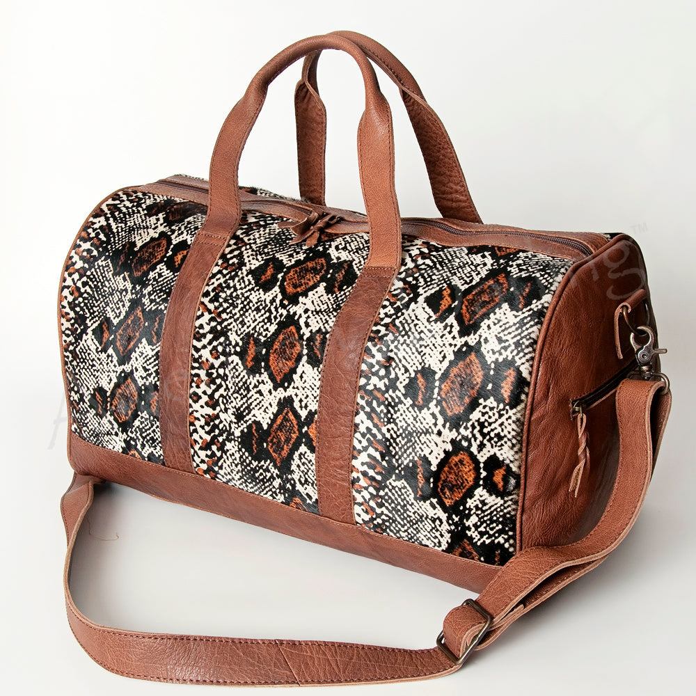 American Darling Women's Duffel Bag Western Hair On Genuine Leather Handbag and Ladies Purse