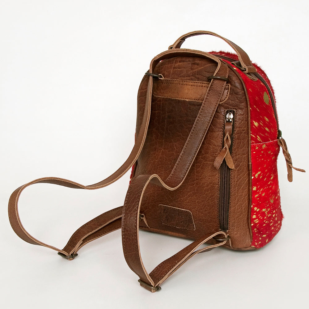 American Darling Hand Tooled Hair On Genuine Leather Women Bag Western Handbag Purse