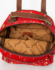 American Darling Hand Tooled Hair On Genuine Leather Women Bag Western Handbag Purse