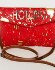 American Darling ADBGS178O Envelope Hair On Genuine Leather women bag western handbag purse