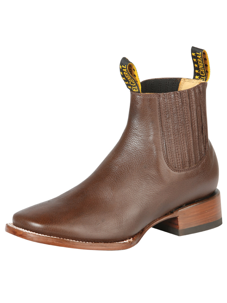 El General Square Toe Ankle Boot in Copper