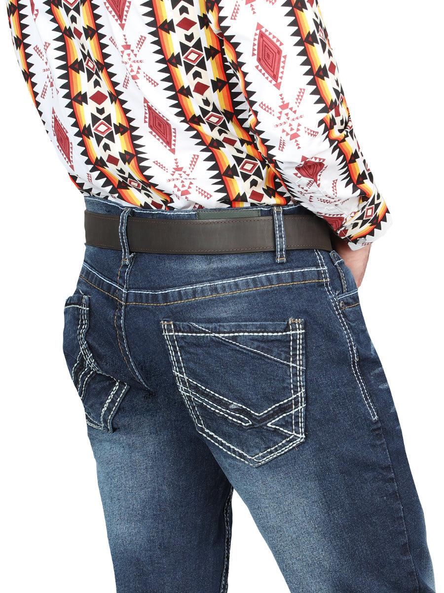 El Norteño Medium Blue Skinny Stretch Pants