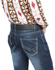 El Norteño Medium Blue Skinny Stretch Pants