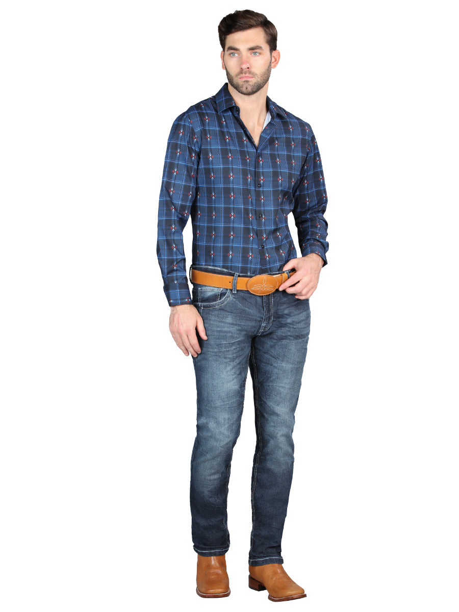 El Norteño Medium Blue Skinny Stretch Pants