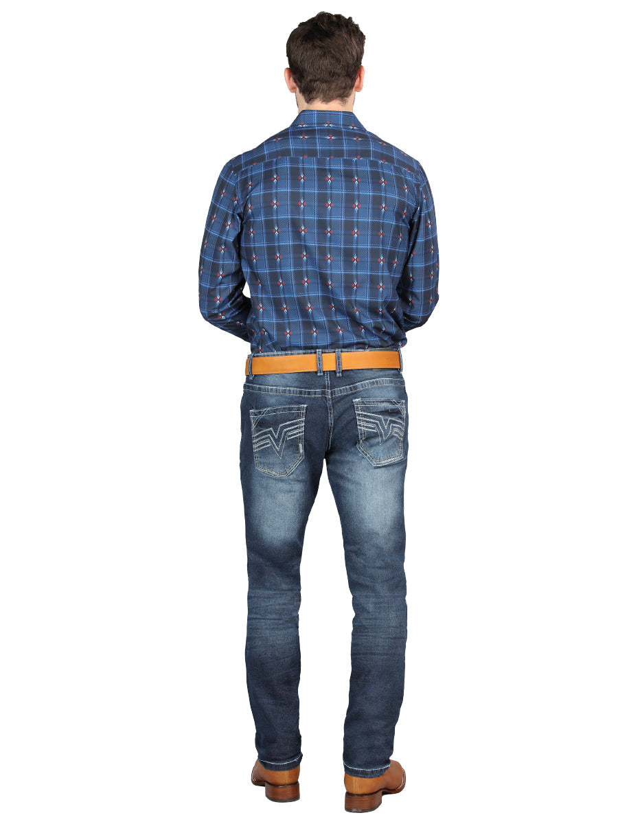 El Norteño Medium Blue Skinny Stretch Pants