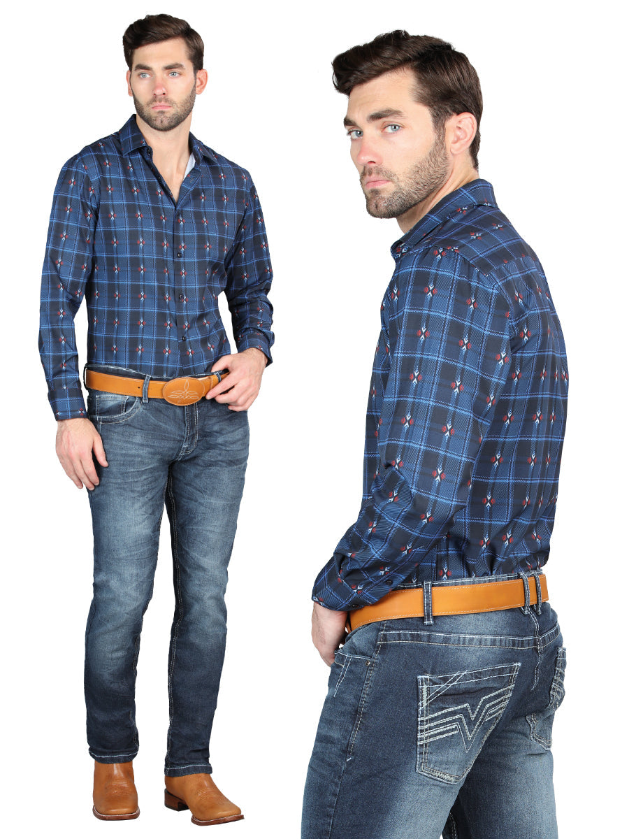 El Norteño Medium Blue Skinny Stretch Pants