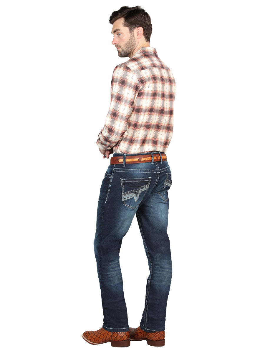 El Norteño Dark Blue Skinny Stretch Pants