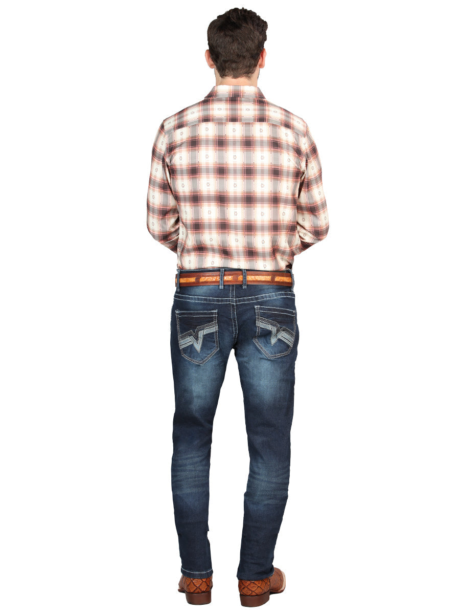 El Norteño Dark Blue Skinny Stretch Pants