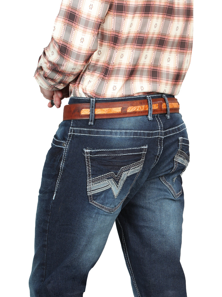 El Norteño Dark Blue Skinny Stretch Pants