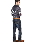 El Norteño Skinny Stretch Denim Pants in Dark Blue