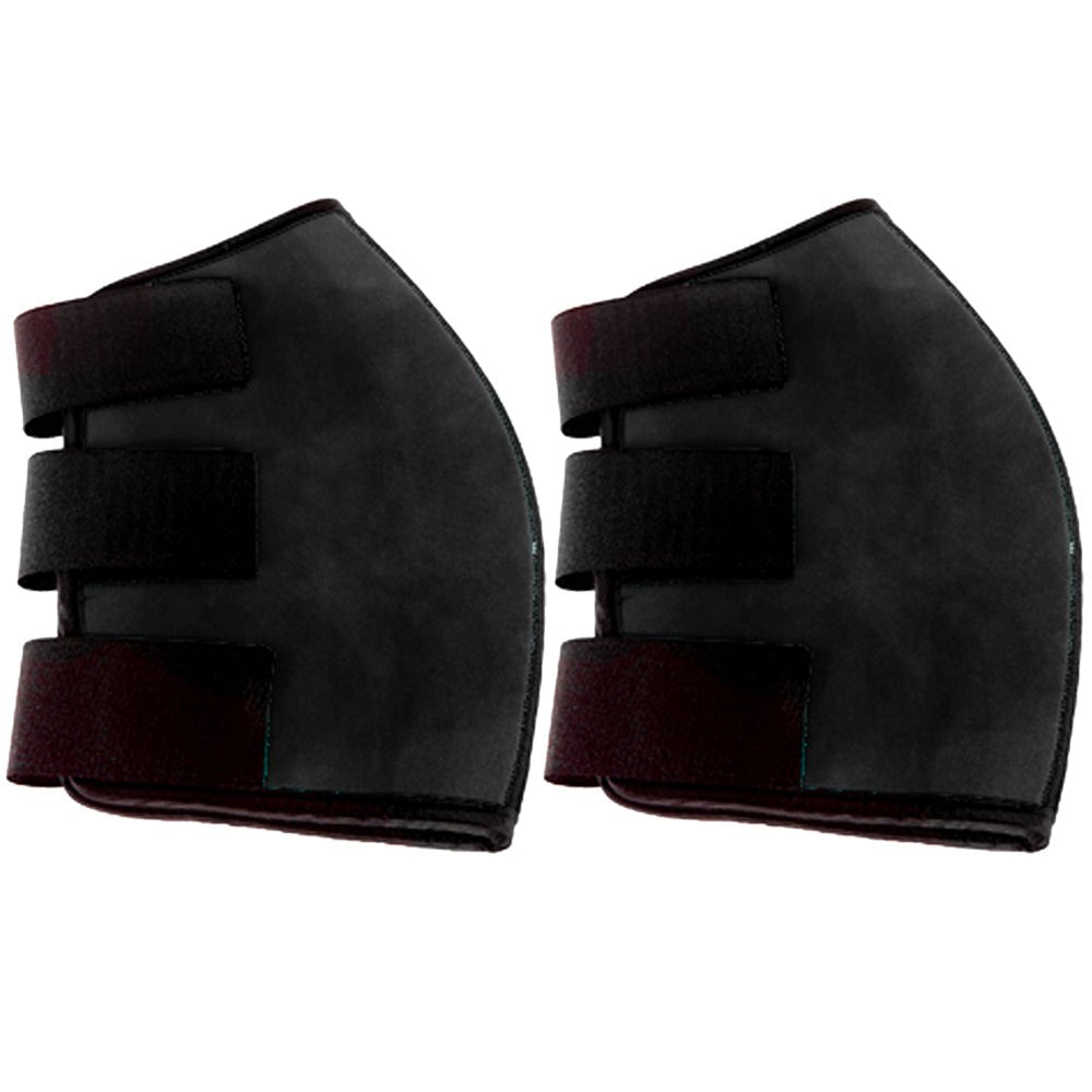 Hilason Neoprene Hock Sweat Boots Horse Size Strengthens Protects Black Pair