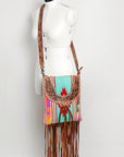 American Darling CROSS BODY I Hand Tooled Hair-on Genuine Leather women bag western handbag purse