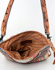 American Darling CROSS BODY I Hand Tooled Hair-on Genuine Leather women bag western handbag purse