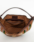 American Darling HOBO Hand Tooled Hair-on Genuine Leather women bag western handbag purse