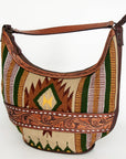 American Darling HOBO Hand Tooled Hair-on Genuine Leather women bag western handbag purse