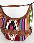 American Darling HOBO Hand Tooled Hair-on Genuine Leather women bag western handbag purse