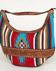 American Darling HOBO Hand Tooled Hair-on Genuine Leather women bag western handbag purse