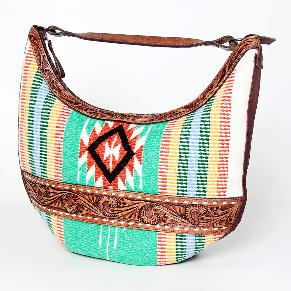 American Darling HOBO Hand Tooled Hair-on Genuine Leather women bag western handbag purse