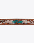 American Darling Bracelet Hand Tooled Carved Genuine Leather Women | Handmade Western Rustic