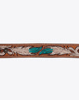 American Darling ADBRF169 Hand tooled carved Genuine Leather Bracelet women