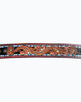 American Darling ADBRF170 Hand tooled carved Genuine Leather Bracelet women