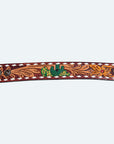 American Darling Bracelet Hand Tooled Carved Genuine Leather Women | Handmade Western Rustic