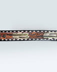 American Darling ADBRF179 Hand tooled carved Genuine Leather Bracelet women