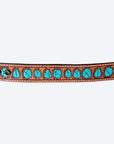 American Darling ADBRF188 Hand tooled carved Genuine Leather Bracelet women
