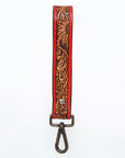 American Darling ADWSF103 Hand Tooled Genuine Leather Handle Strap For Wristlet Bags