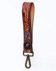 American Darling ADWSF105 Hand Tooled Genuine Leather Handle Strap For Wristlet Bags
